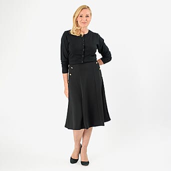 https://tjcuk.sirv.com/Products/80/7/8079709/Anonymous-A-Line-Midi-Skirt-with-Gold-Button-Detail-Size-16-Black_8079709_1.jpg?w=342&h=342