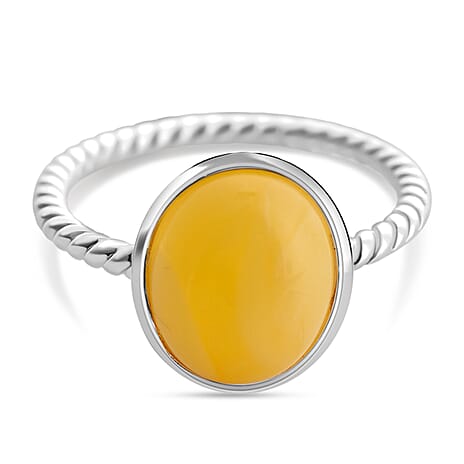 Customer Appreciation Deal - Butterscotch Baltic Amber Ring in Sterling Silver