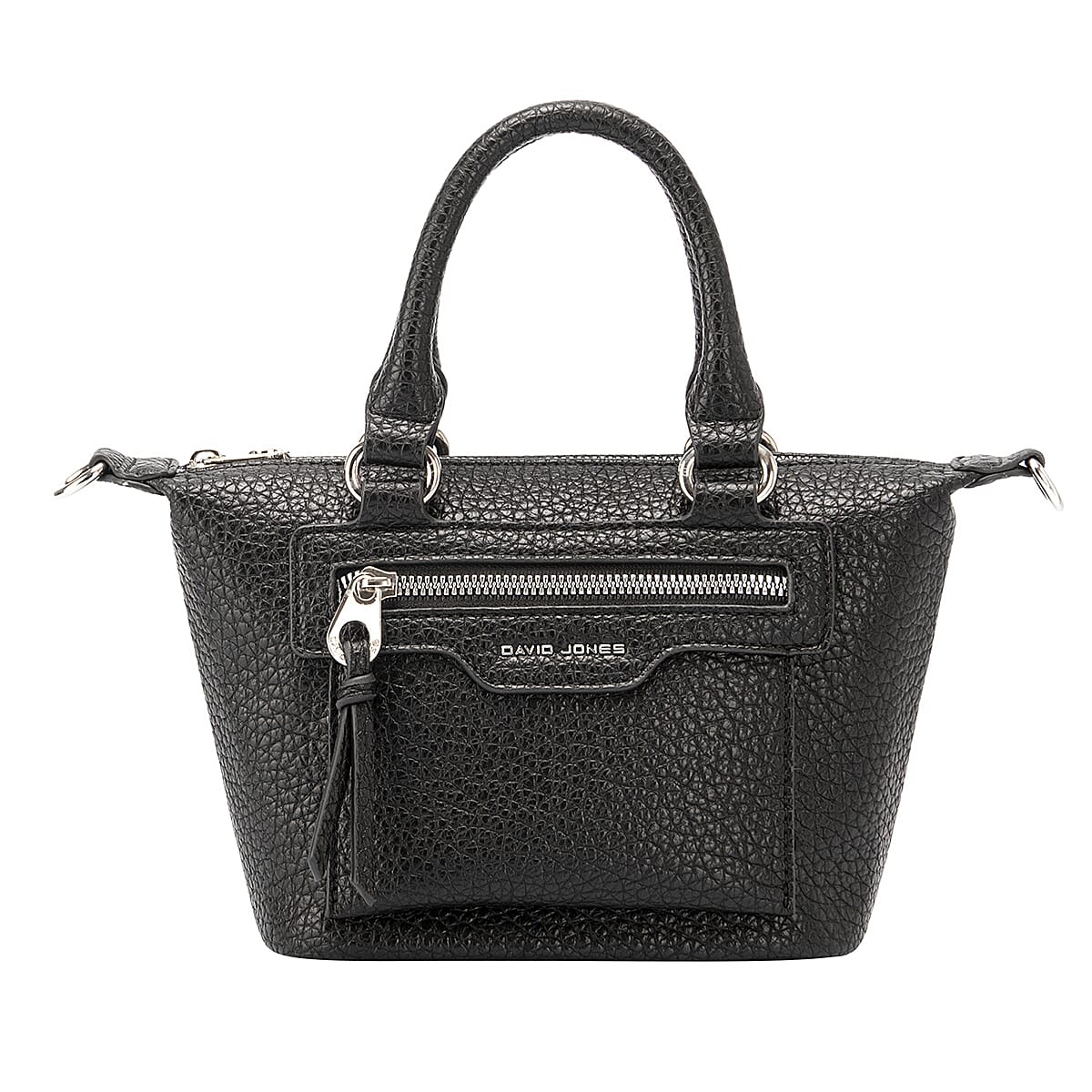 David Jones Structured Top Handle Bag - Black