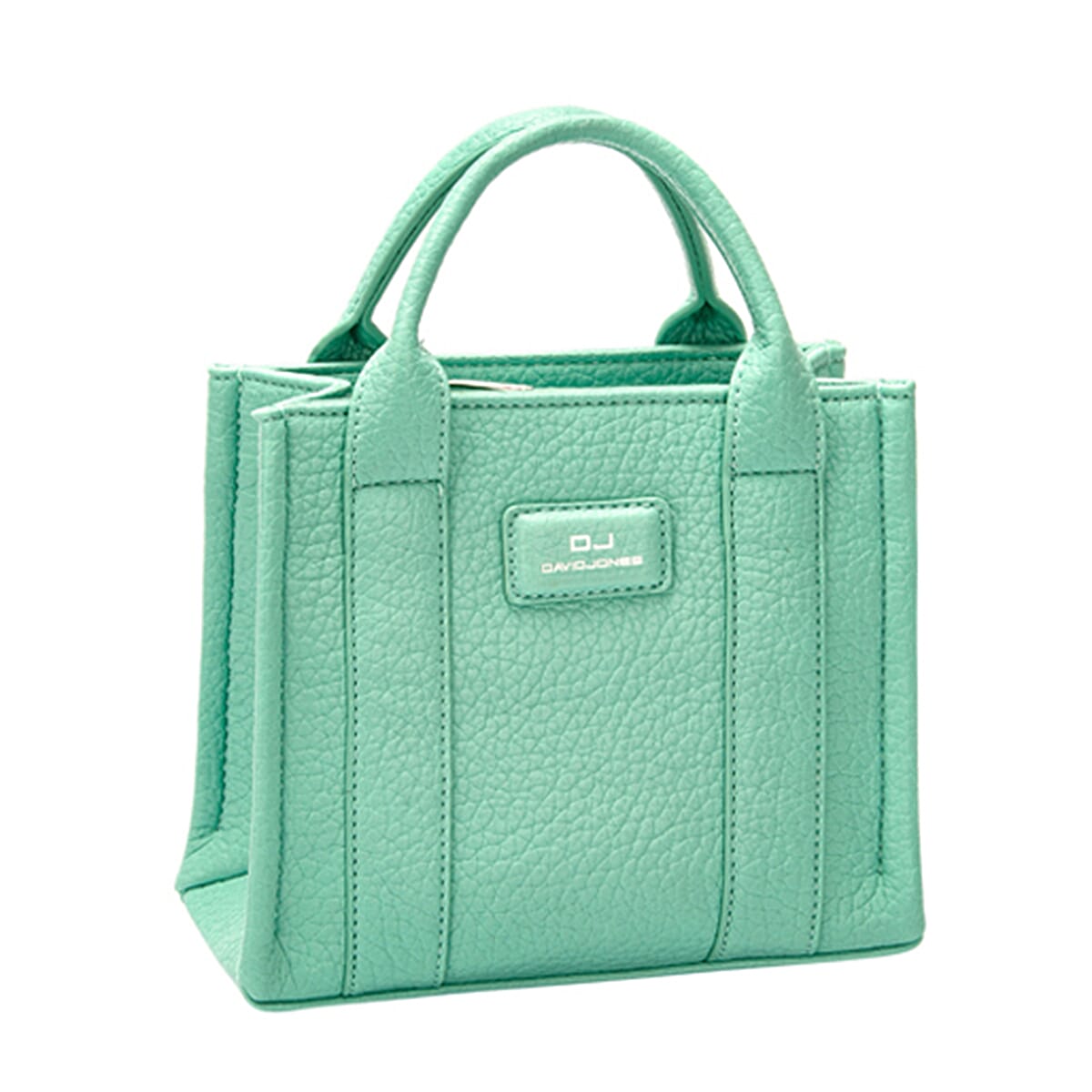 David Jones Square Top Handle Bag - Green