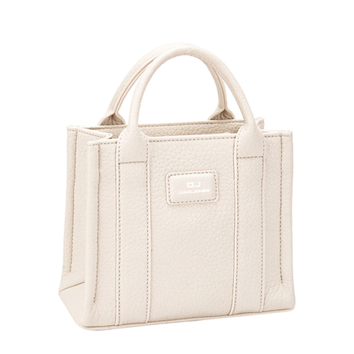 David Jones Square Top Handle Bag - Ivory