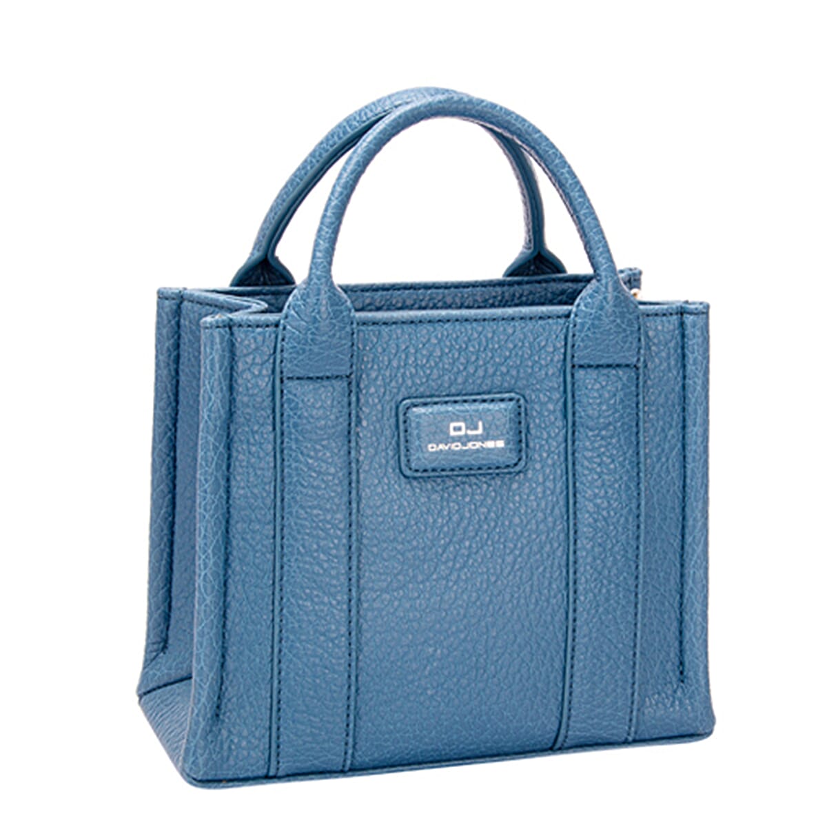 David Jones Square Top Handle Bag - Blue Jean