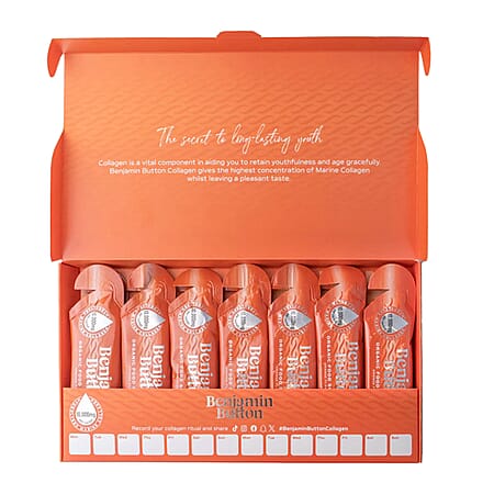 Benjamin Button 10,000mg Collagen Sachets - Orange Flavour  (14 Sachets)