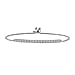 Luxuriant Diamond Lab SI/GHGrown Diamond Chain Bracelet SI-GH (Size - 6.5 - 9.5 Adjustable) in Rhodium Overlay Sterling Silver 1.00 Ct.