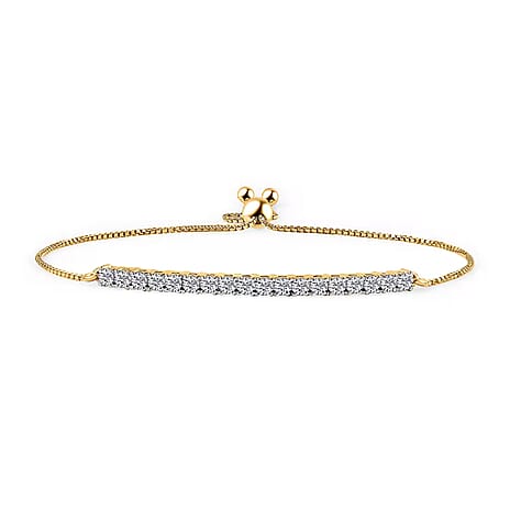 Lab Grown Diamond Chain Bracelet (Size - 10.5) in 18K YG VermeilSterling Silver  1.008  Ct.