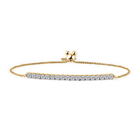 Lab Grown Diamond Chain Bracelet (Size - 10.5) in 18K YG VermeilSterling Silver  1.008  Ct.