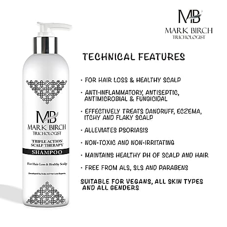 Mark Birch Triple Action Scalp Therapy Shampoo - 250ml