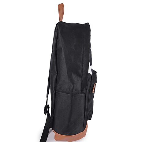 Miss it-miss out - Canvas Star Printed Unisex Backpack - Black