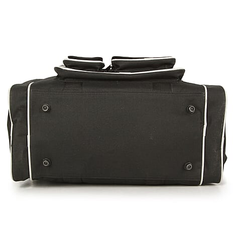 IW PU Travel Bag (Size 27x20x41 cm) - Black Light Grey