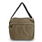 Canvas Flapover Messenger Crossbody Bag - Grey