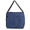 Canvas Flapover Messenger Crossbody Bag - Grey
