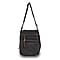 Canvas Unisex Crossbody Everyday Utility Bag - Black