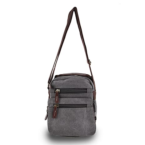 IW Canvas Luggage and Handbag Set (Size 20x11x25 cm) - Grey