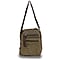 Canvas Unisex Crossbody Everyday Utility Bag - Black