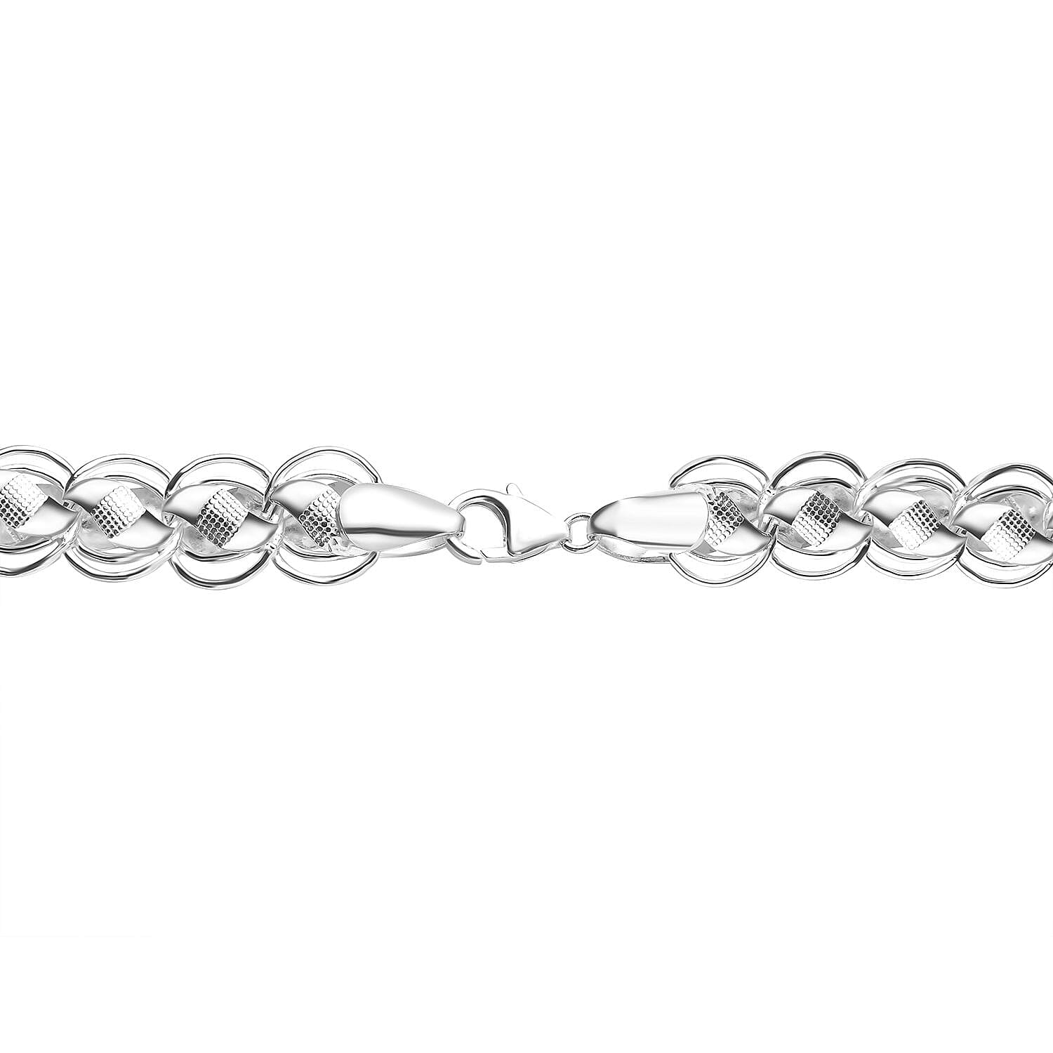Sterling Silver Necklace (Size - 20) with Lobster Clasp Silver Wt. 45.52 Gms. Sterling Silver Necklace (Size - 20) with Lobster Clasp Silver Wt. 45.52 Gms.