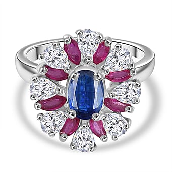 https://tjcuk.sirv.com/Products/80/8/8083229/Kashmir-Kyanite-African-Ruby-Moissanite-Cluster-Ring-in-Rhodium-Overla_8083229.jpg?w=342&h=342