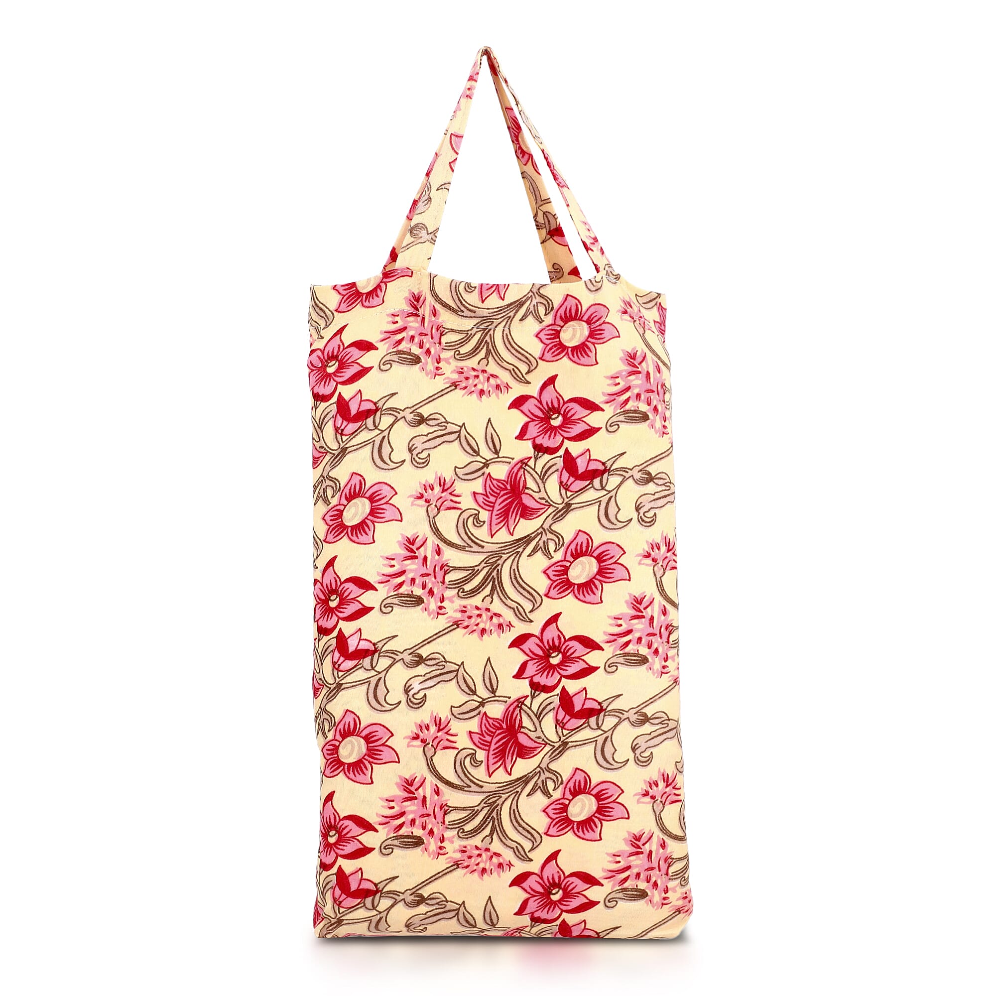 Hush Heaven 3-Piece Printed Duvet Set with Pillow (Size King) - Beige - Pink