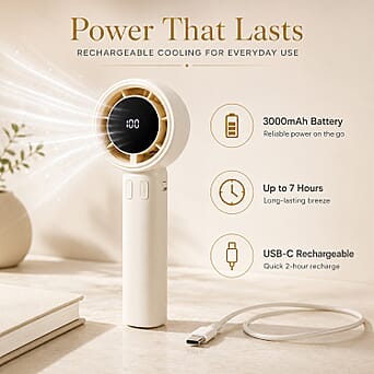 https://tjcuk.sirv.com/Products/80/8/8083760/Rechargeable-High-Speed-Mini-Fan-with-Digital-Display-and-USB-C-White_8083760_2.jpg?w=342&h=342