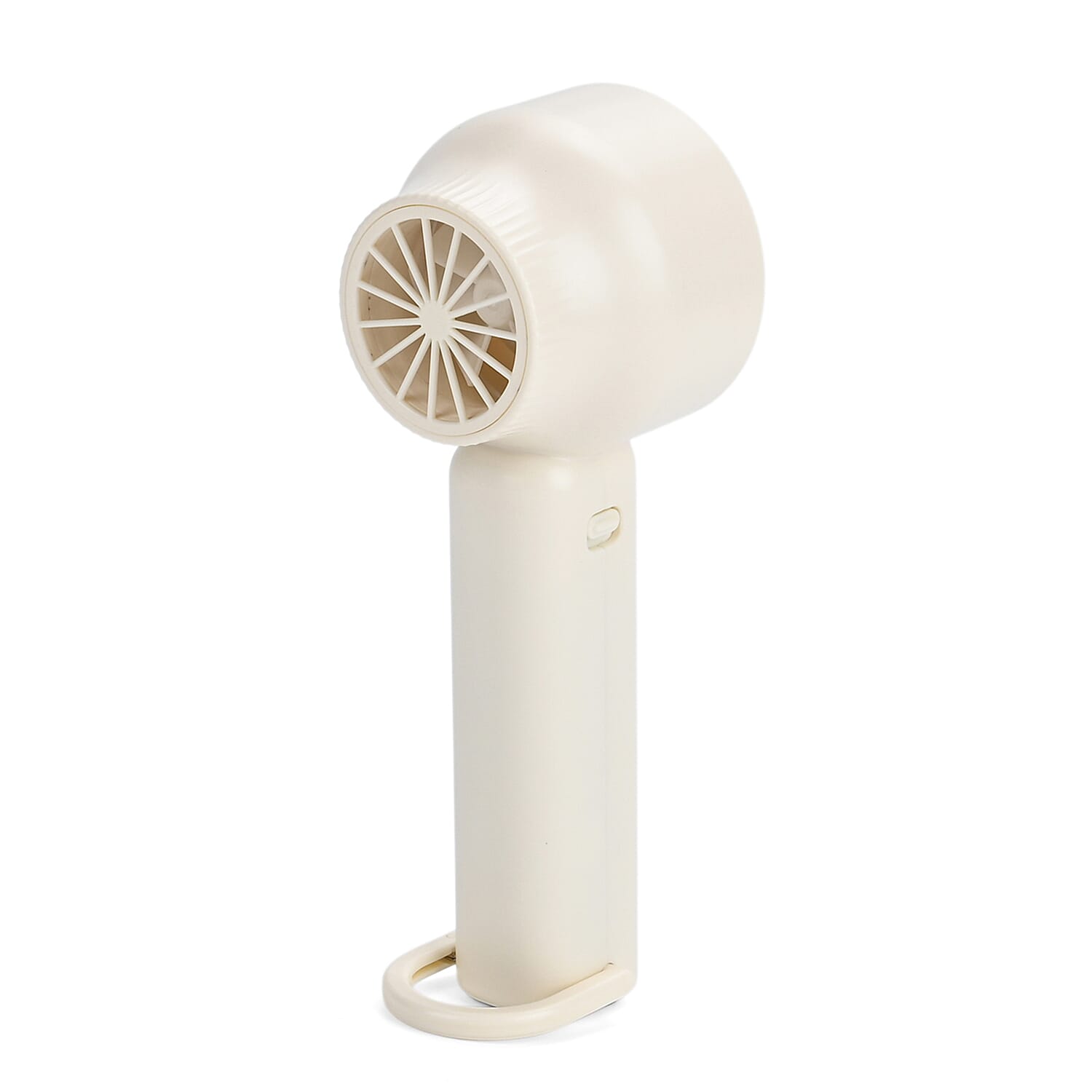 100 Speed Handheld Fan with Digital Display - Up to 7 hr Runtime USB-C Rechargeable Mini Fan - White
