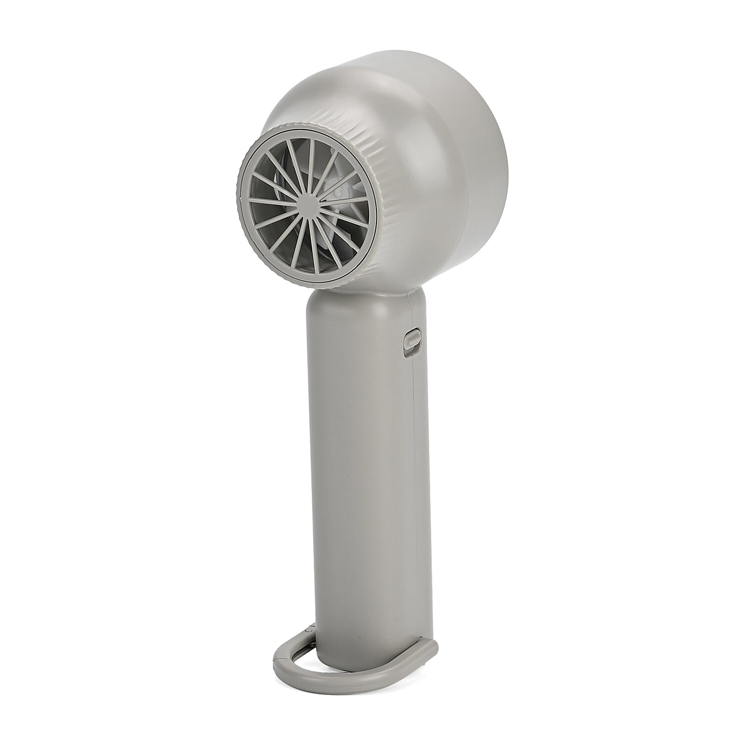 100 Speed Handheld Fan with Digital Display - Up to 7 hr Run time USB-C Rechargeable Mini Fan - Grey
