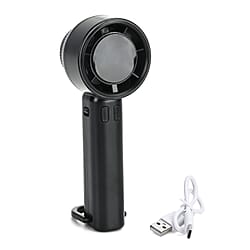 High Speed Handheld Fan with Digital Display - Portable USB-C Rechargeable Mini Fan
