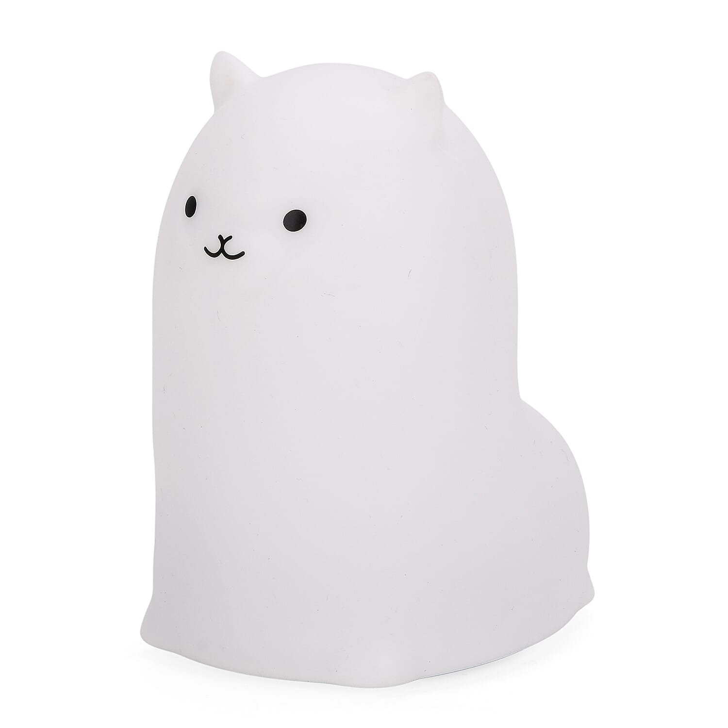 Cute Alpaca Silicone Color-Changing Rechargeable Night Light - White Cute Alpaca Silicone Color-Changing Rechargeable Night Light - White