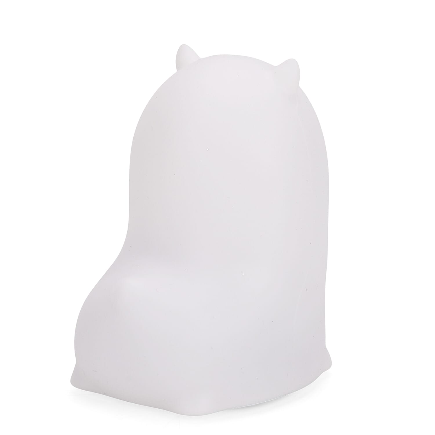 Cute Alpaca Silicone Color-Changing Rechargeable Night Light - White Cute Alpaca Silicone Color-Changing Rechargeable Night Light - White