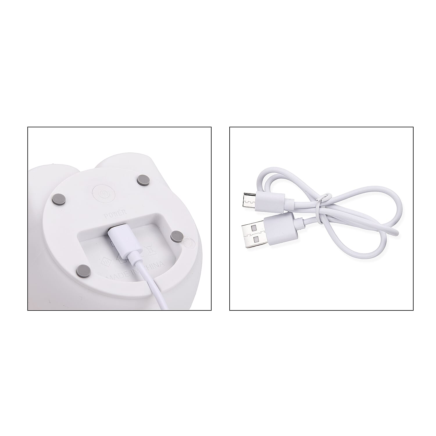 Cute Alpaca Silicone Color-Changing Rechargeable Night Light - White Cute Alpaca Silicone Color-Changing Rechargeable Night Light - White