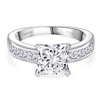 LUXURIANT 3.30 Ct. Princess Cut Lab Grown Diamond Ring in 950 Platinum IGI Certified