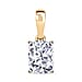 LUXURIANT 1 Ct. Cushion-Cut Lab Grown Diamond Solitaire Pendant in 9K Yellow Gold IGI Certified