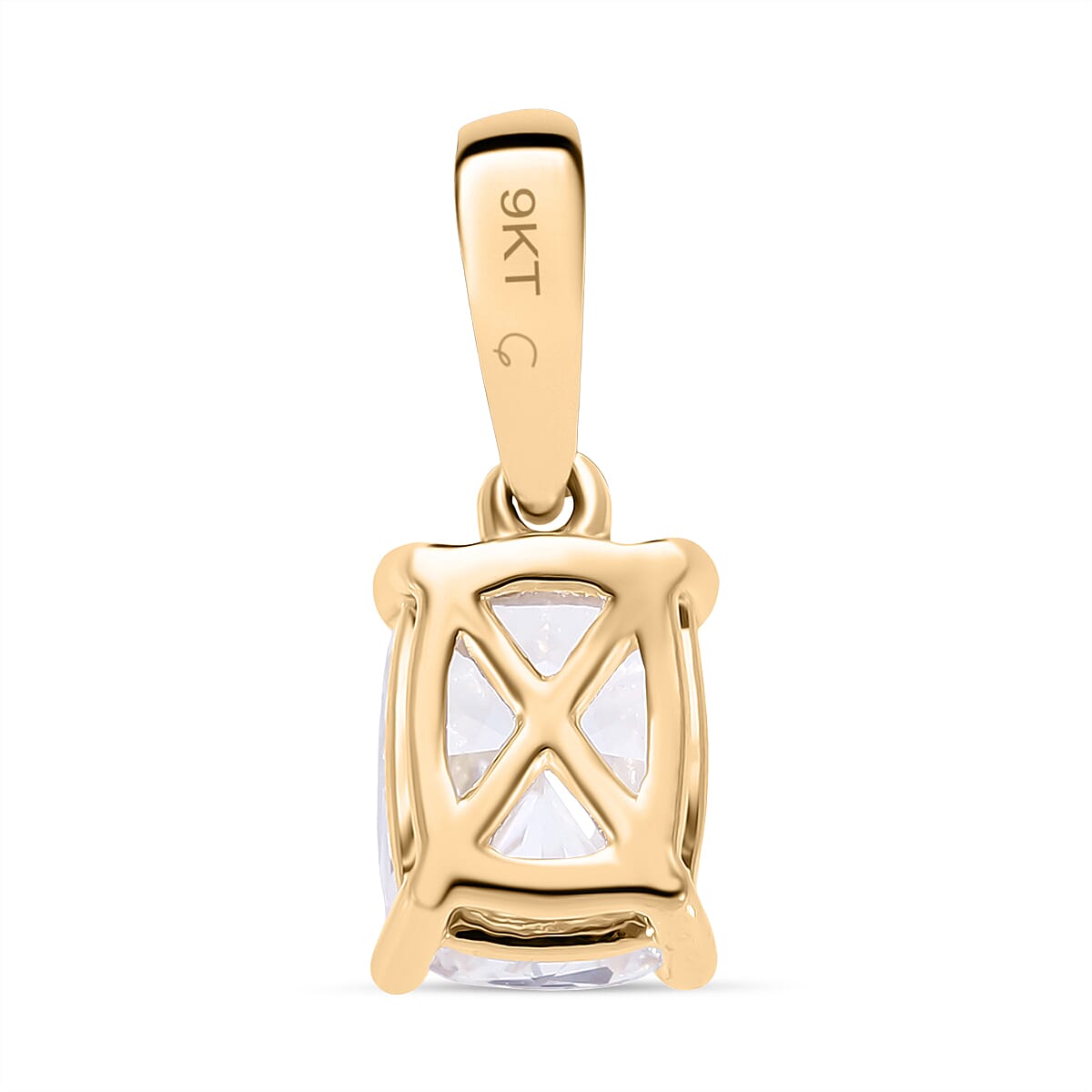 Luxuriant Diamond 9K Yellow Gold IGI Certified Brilliant Cut Lab Grown Diamond Pendant 1.07 Ct.