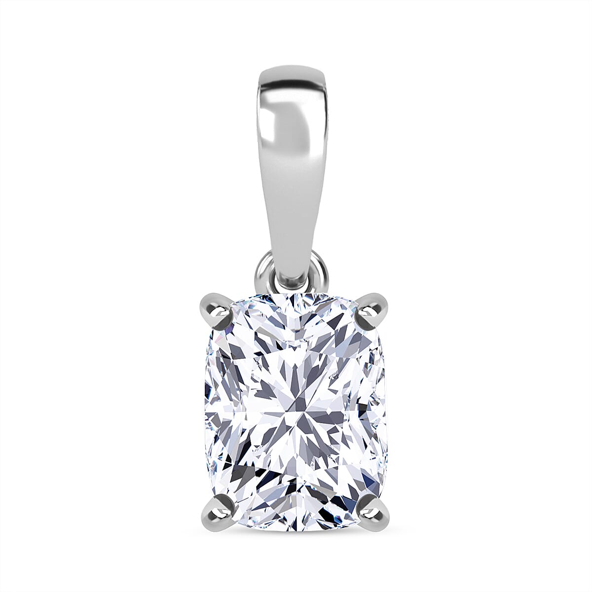 Luxuriant Diamond 9K White Gold IGI Certified Lab Grown Diamond (VS1-E) Pendant 1.06 Ct.