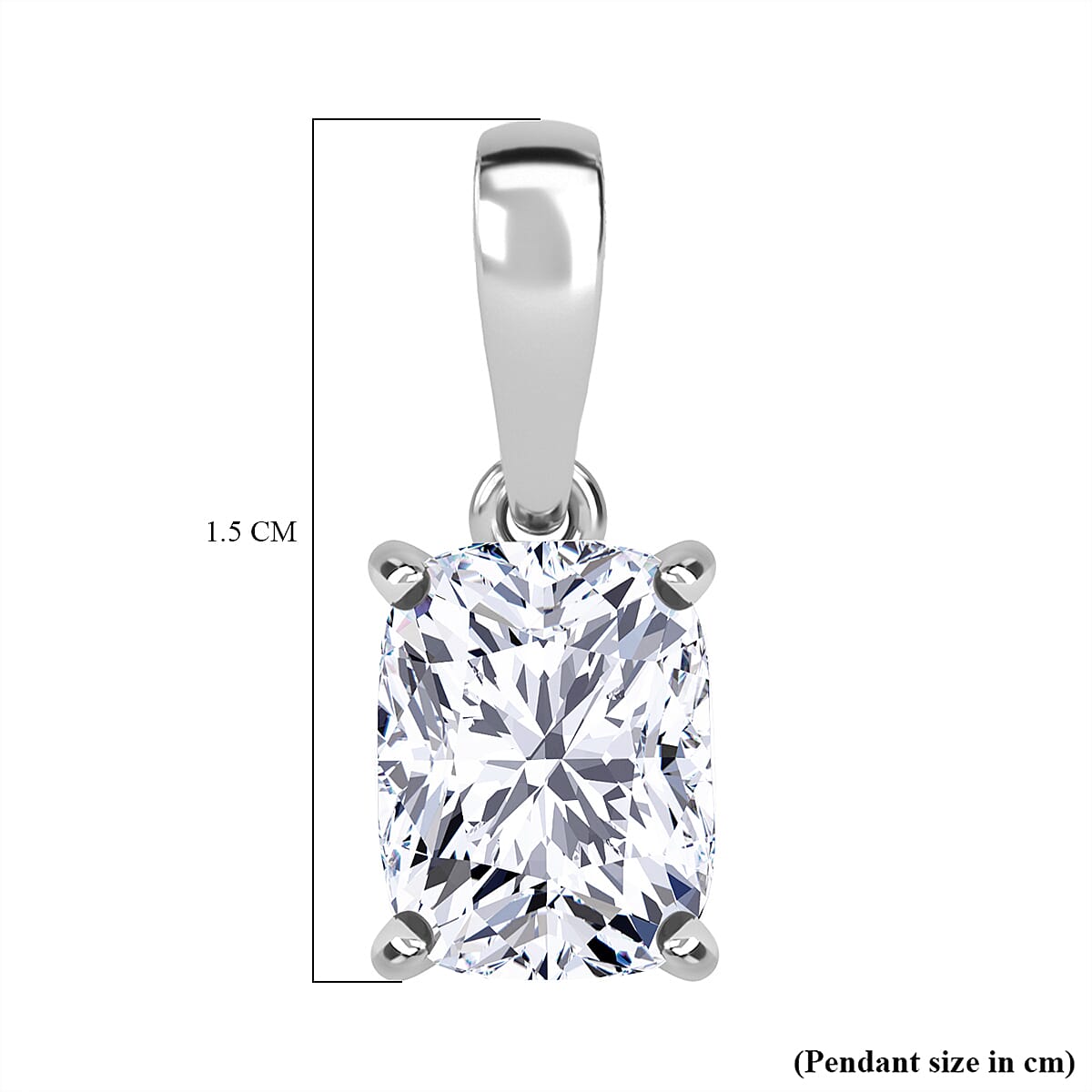 Luxuriant Diamond 9K White Gold IGI Certified Lab Grown Diamond (VS1-E) Pendant 1.06 Ct.