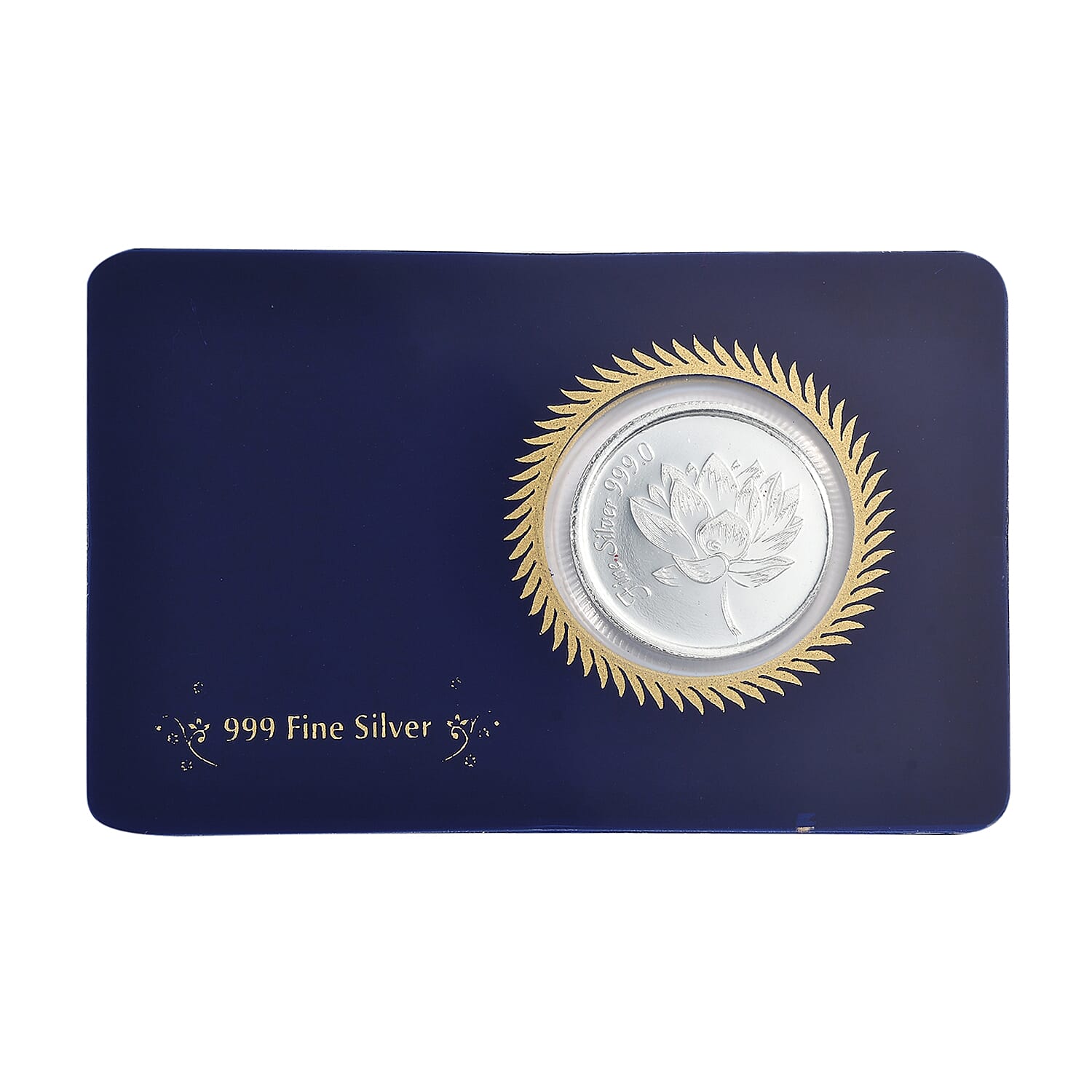 Legacy Collection - FINE 999.0 Silver Lotus Collectors Edition Coin, Silver Wt.5.00 Gms.