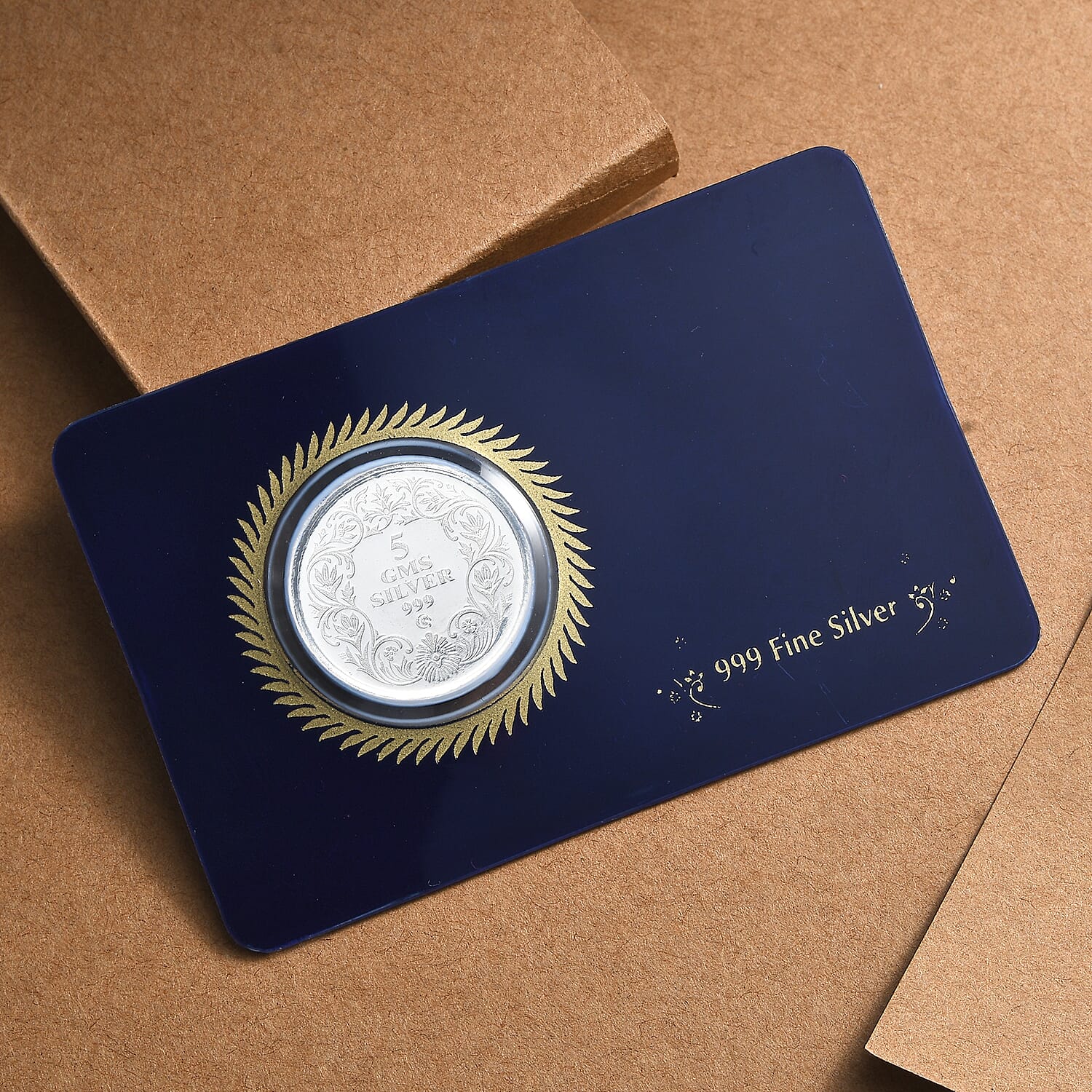 Legacy Collection - FINE 999.0 Silver Lotus Collectors Edition Coin, Silver Wt.5.00 Gms.