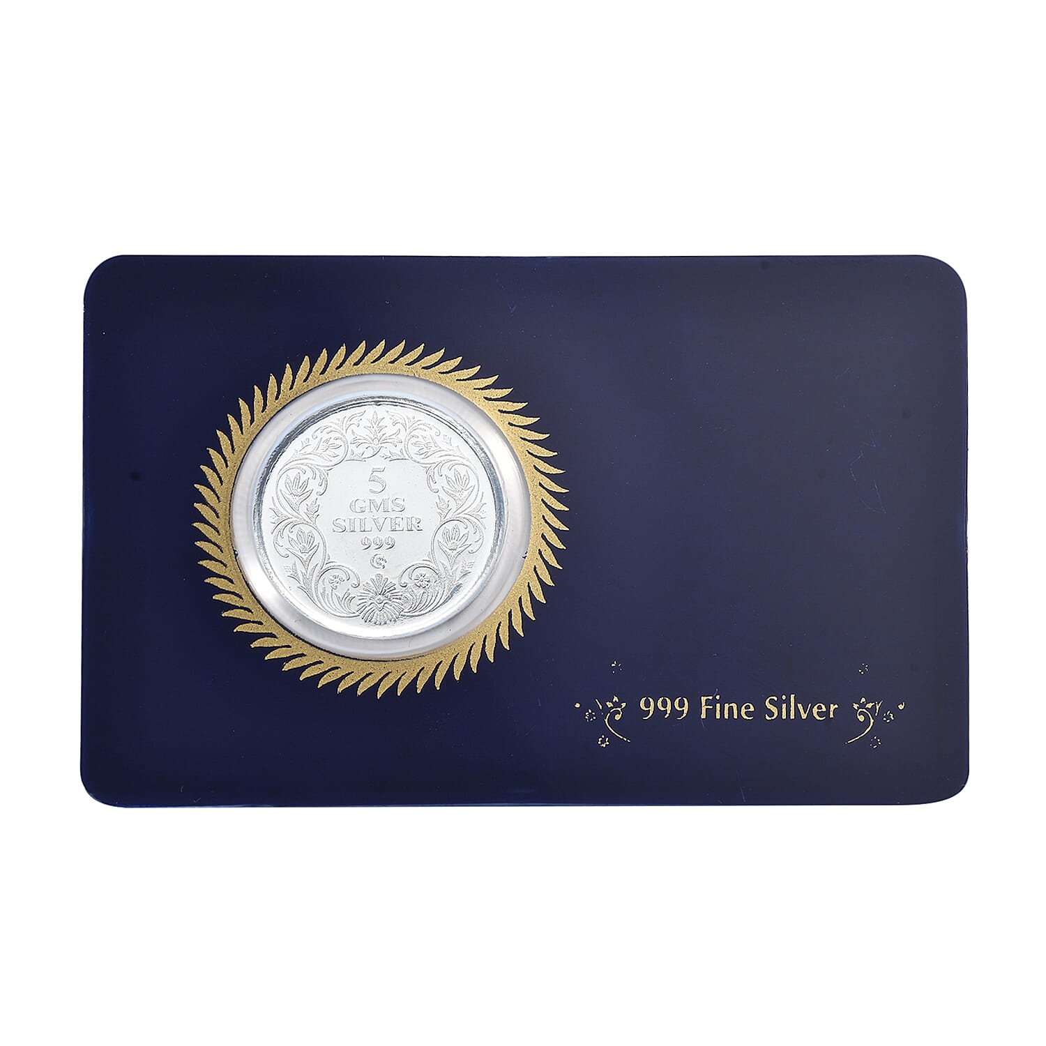 Legacy Collection - FINE 999.0 Silver Lotus Collectors Edition Coin, Silver Wt.5.00 Gms.