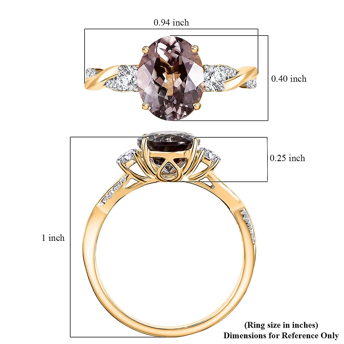 14K Yellow Gold AAA Turkizite, White Diamond I2 Main Stone With Side Stone Ring, Gold Wt.3.5 Gms  3.428  Ct.