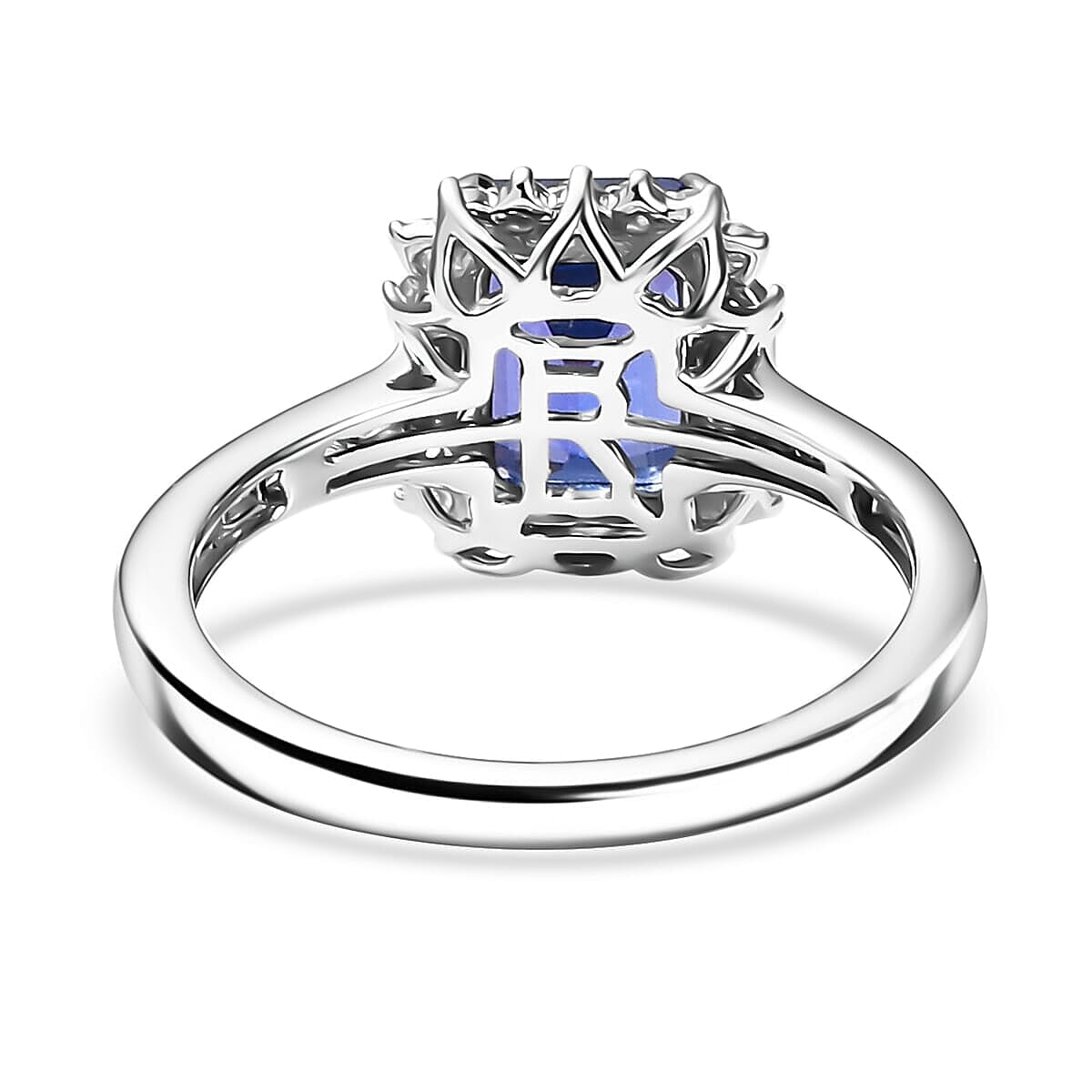 Rhapsody 950 Platinum AAAA Tanzanite White Diamond VS Main Stone With Side Stone Ring, Platinum Wt.5.79 Gms  3.131  Ct.