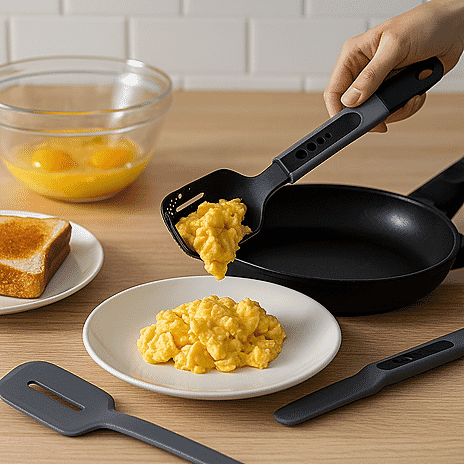 Cooki 8-in-1 Multifunctional Kitchen Utensil - Grey & Black