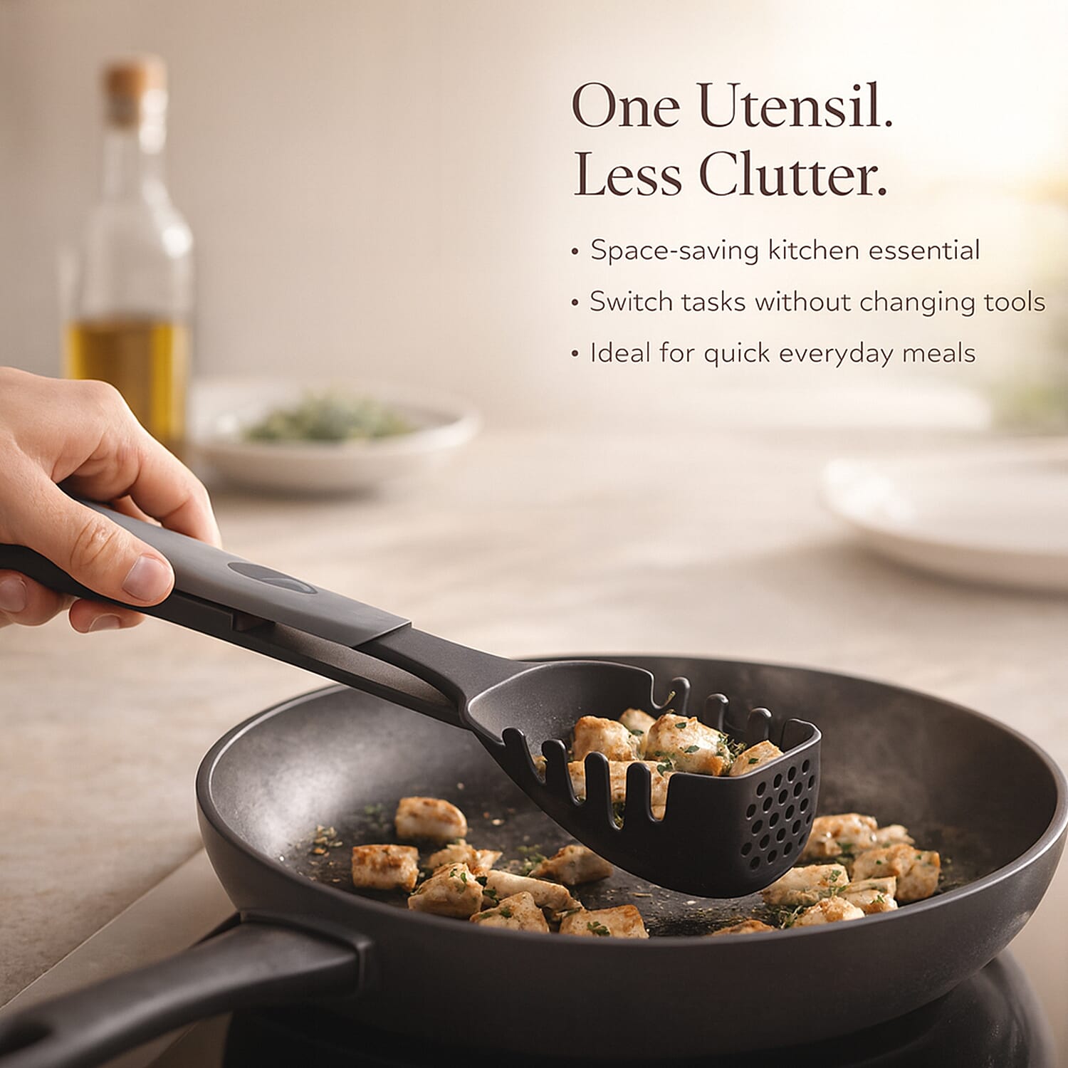 8-in-1 Multifunctional Kitchen Utensil - Grey & Black