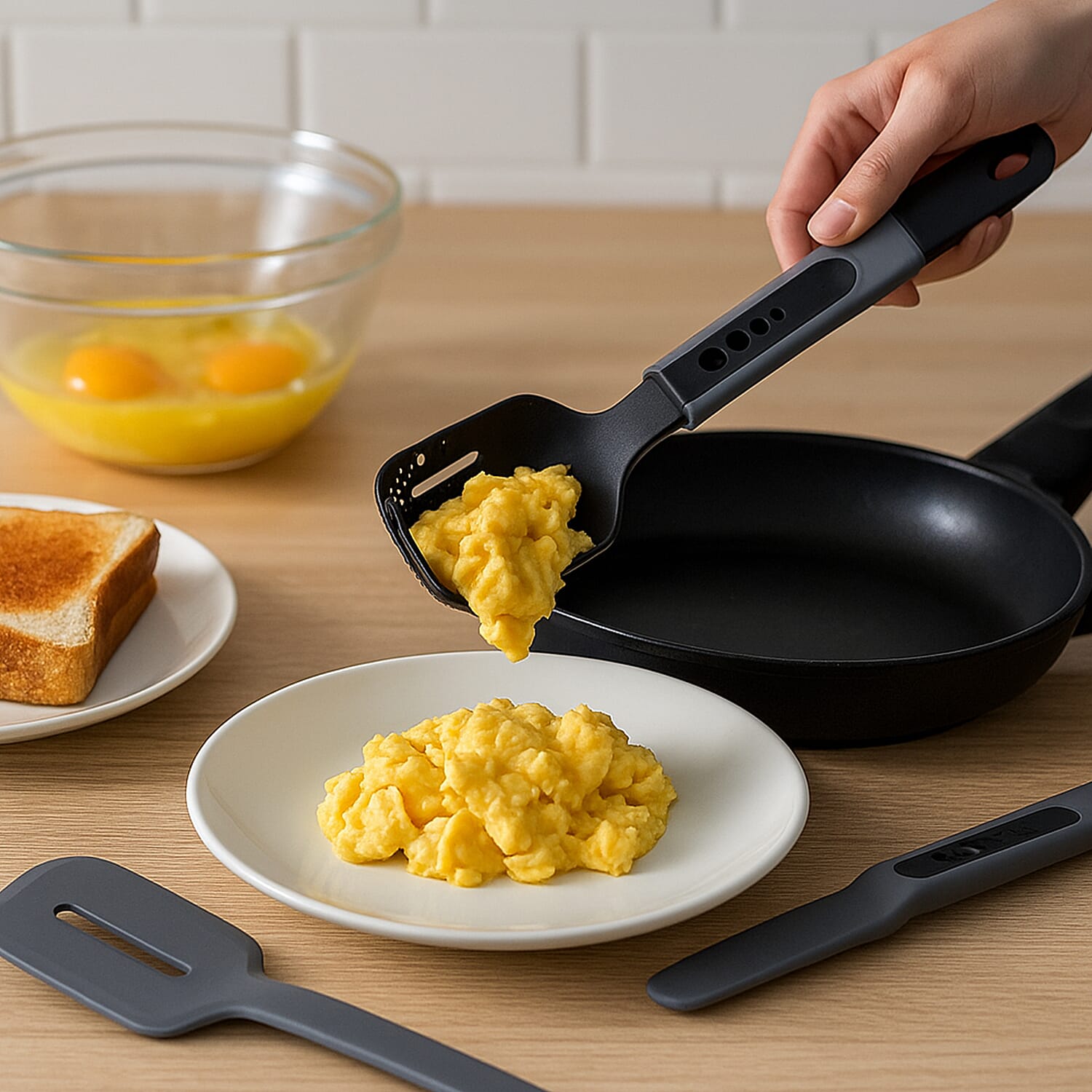 8-in-1 Multifunctional Kitchen Utensil - Grey & Black