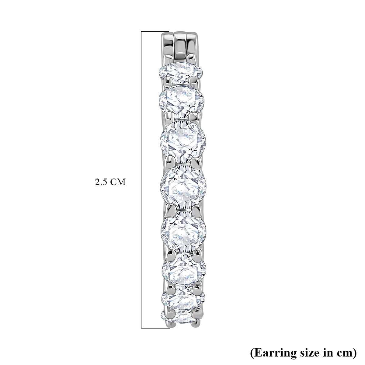 RADIANTA Premium Moissanite - GRA Certified (VVS1-D) Earring with Clasp in Rhodium Overlay Sterling Silver 3.20 Ct. RADIANTA Premium Moissanite - GRA Certified (VVS1-D) Earring with Clasp in Rhodium Overlay Sterling Silver 3.20 Ct.