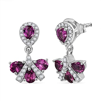 https://tjcuk.sirv.com/Products/80/8/8084605/Radiant-Ember-Garnet-White-Zircon-Dangling-Earring-with-Push-Back-in-R_8084605.jpg?w=342&h=342