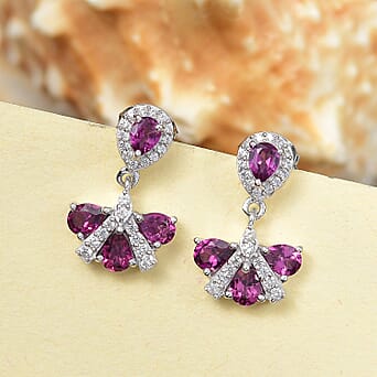 https://tjcuk.sirv.com/Products/80/8/8084605/Radiant-Ember-Garnet-White-Zircon-Dangling-Earring-with-Push-Back-in-R_8084605_1.jpg?w=342&h=342