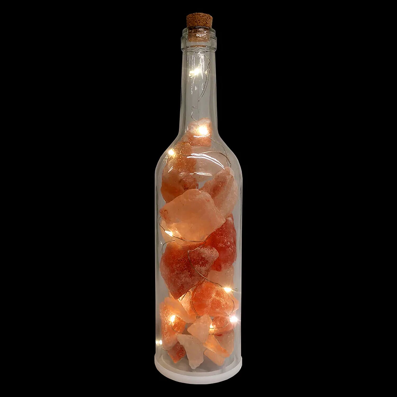 Clear Bottle Himalayan Salt Table Lamp (Size - One Size) - Bottle