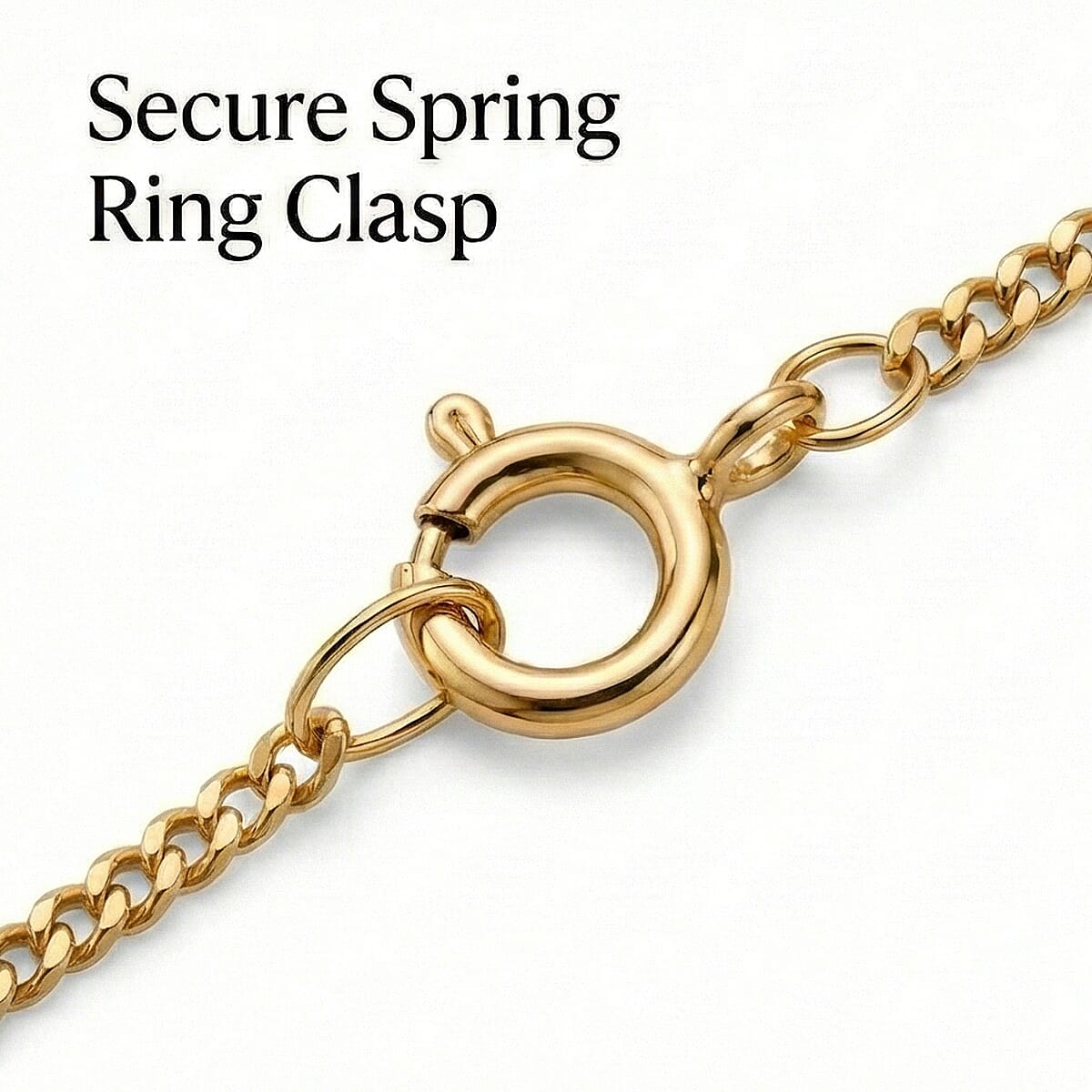Hatton Garden Closeout - 18K Yellow Gold Curb Necklace (Size 20) with Spring Ring Clasp