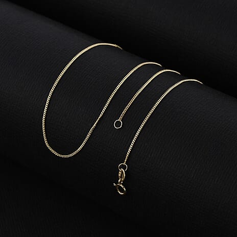 Hatton Garden Closeout - 18K Yellow Gold Curb Necklace (Size 20) with Spring Ring Clasp