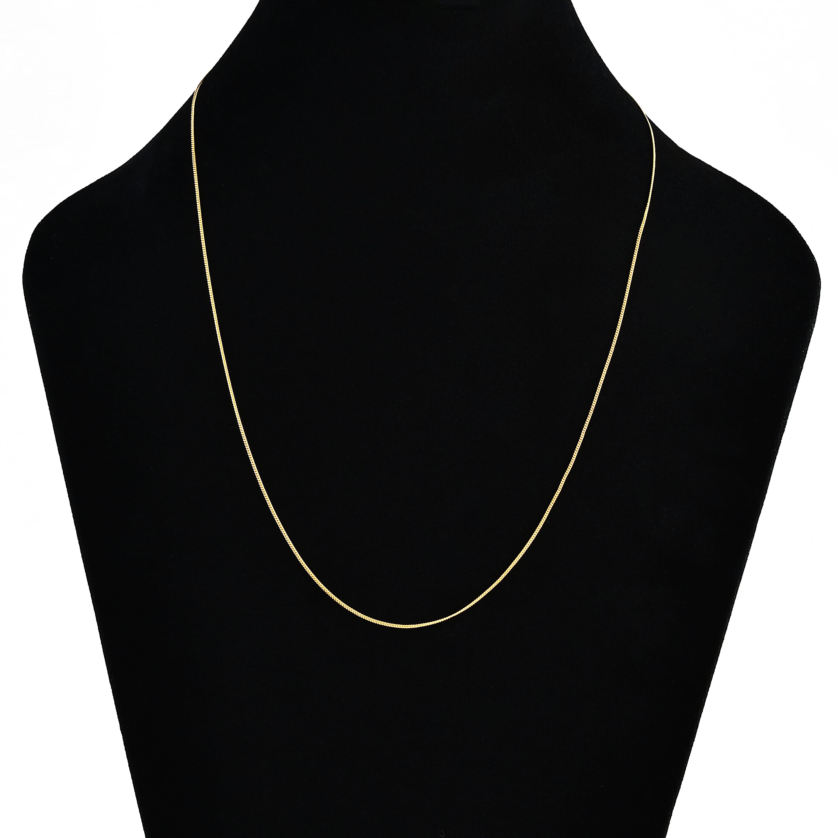 Hatton Garden Closeout - 18K Yellow Gold Curb Necklace (Size 20) with Spring Ring Clasp