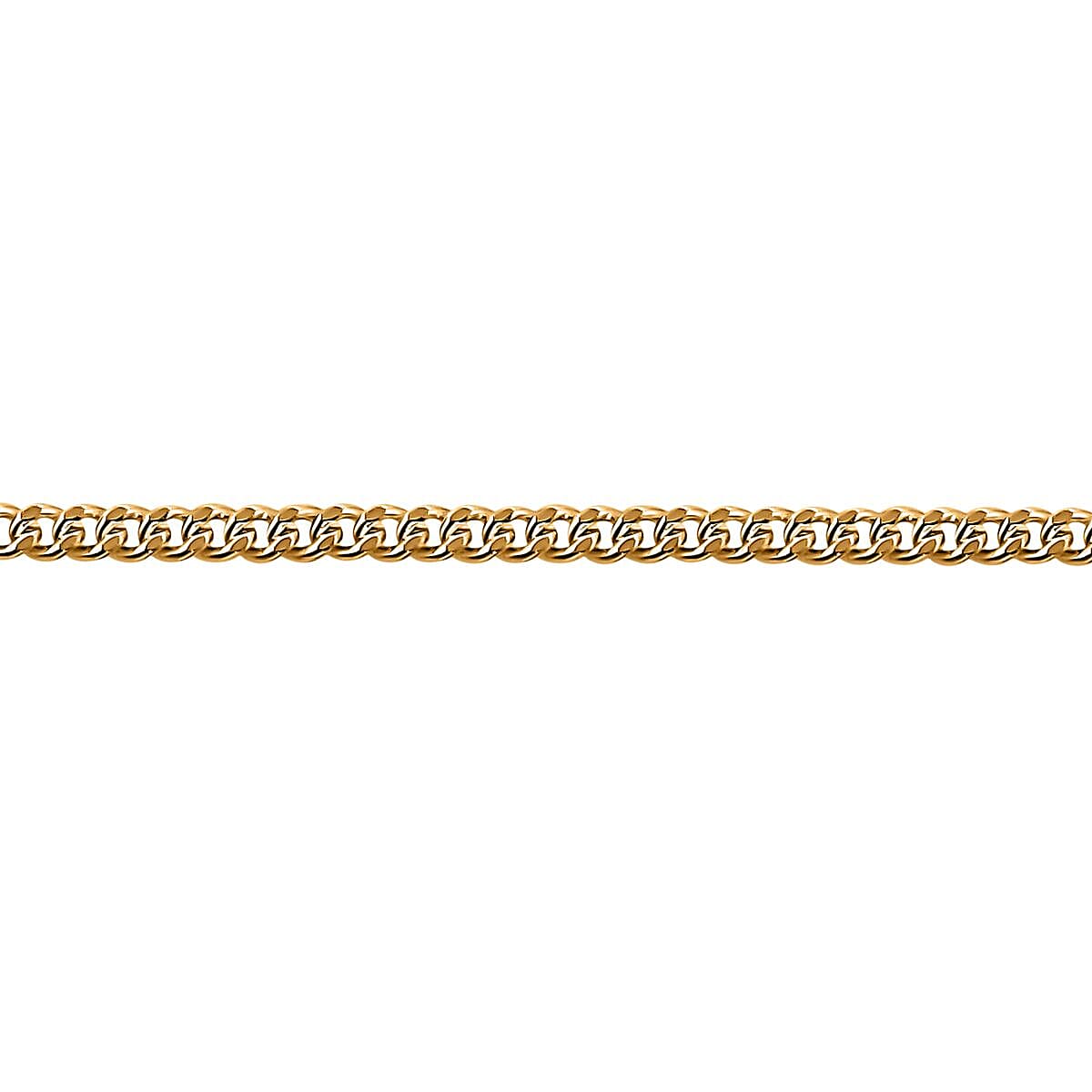 Hatton Garden Closeout - 18K Yellow Gold Curb Necklace (Size 20) with Spring Ring Clasp