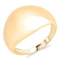 9K Yellow Gold Dome Ring